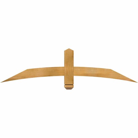 Ekena Millwork Bellingham Rough Sawn Timber Gable Bracket, Western Red Cedar, 60"W x 15"H x 2"D x 4"F, 6/12 Pitch GBW060X15X0204BEL00RWR